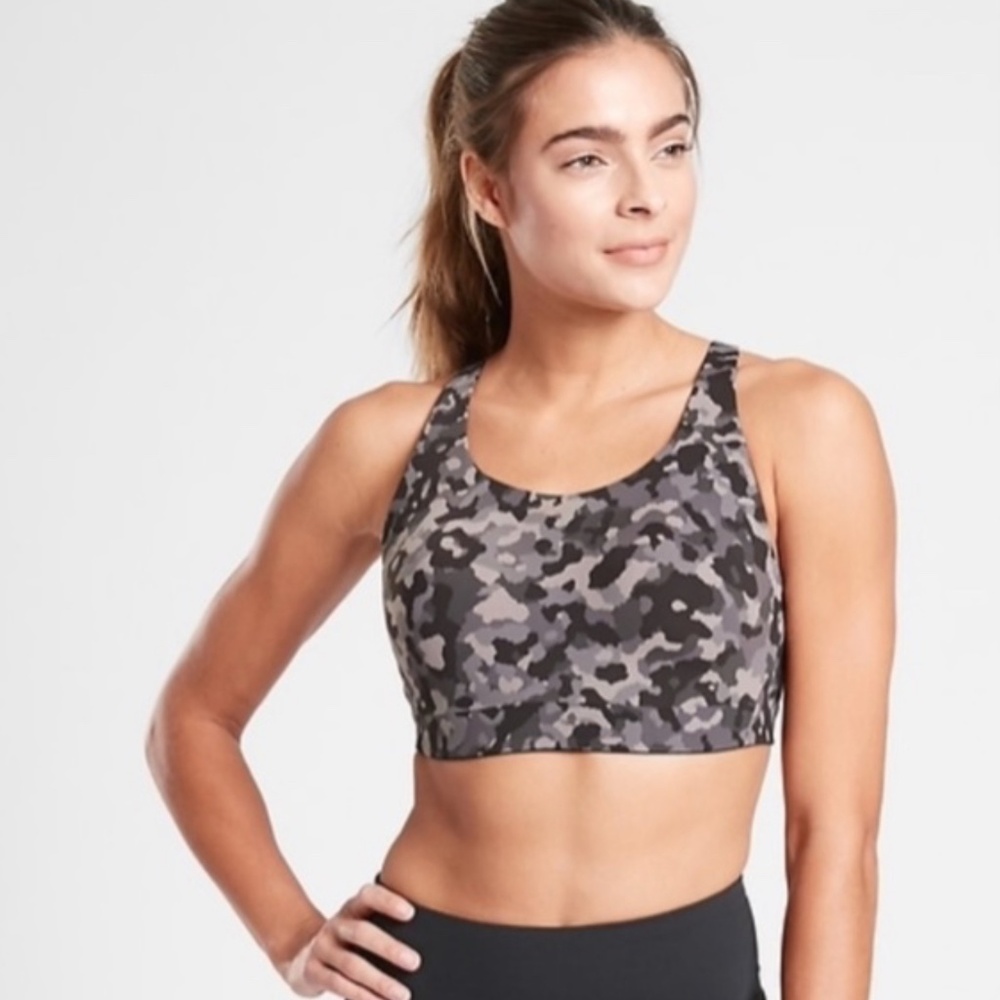 Athleta Advance Camo High Impact Sports Bra 36DD